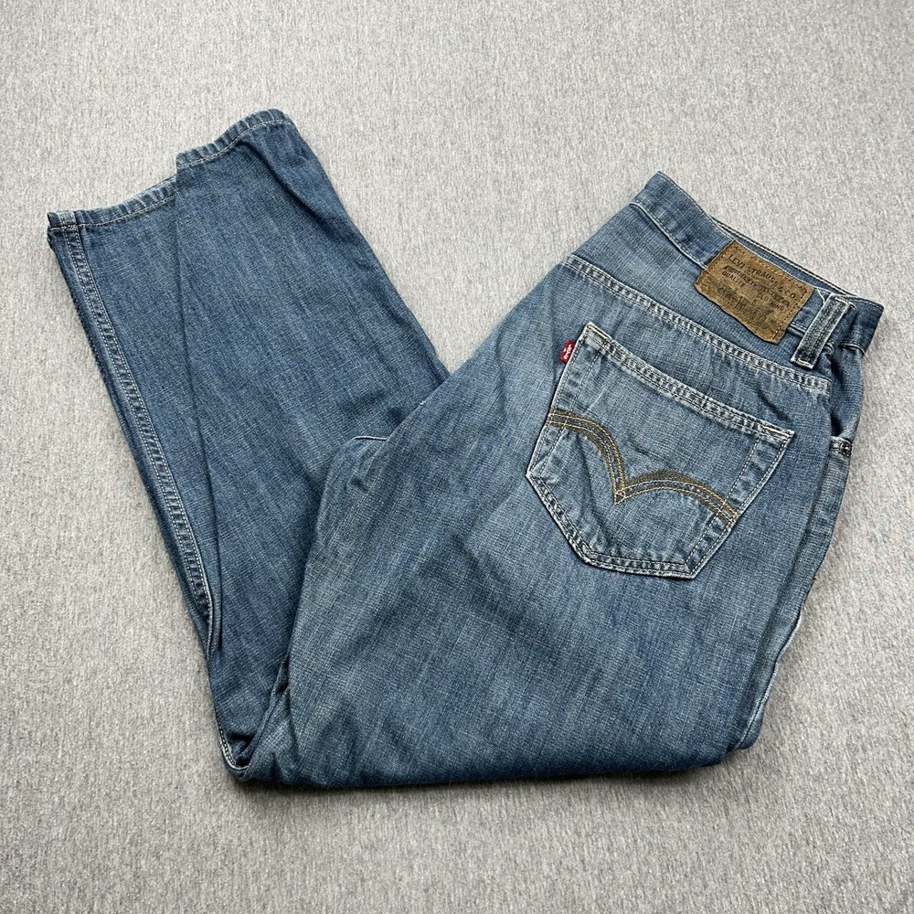 Levis 559 Relaxed Straight Jeans Mens 34x28 Blue Medium Wash Denim Pants